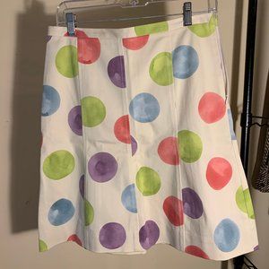 Chic painted patterned designer skirt